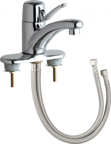 Deck-mounted manual faucet with 4