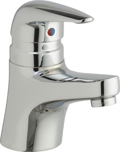Deck-mounted manual faucet, single-hole mounting with optional 4